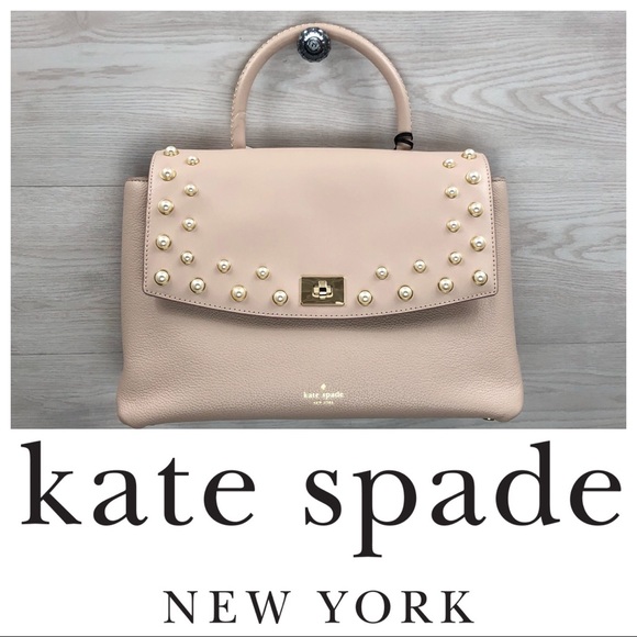 kate spade Handbags - Kate Spade Warm Beige Pearl Dorina Satchel / Purse